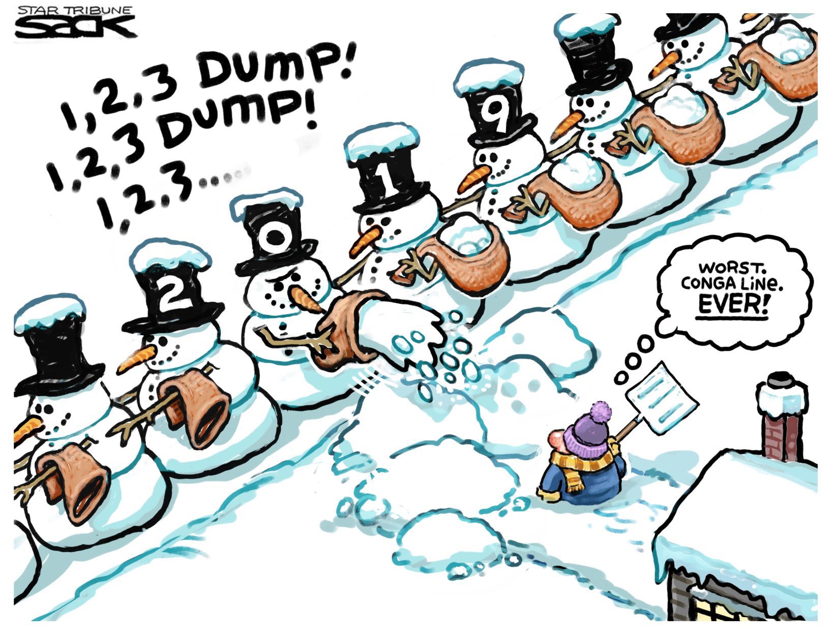 Snow Again by Steve Sack, The Minneapolis Star-Tribune